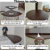 47 51 55 59 63 67 71 75 79 87in Large Round Foldable Table Top Only No Legs Temporary Replace Table Top with Metal Hardware Folding Tabletop Extender for Kitchen Patio Dining(White,190cm/75in) view 4