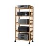3/4/5 Layer Removable AV Media Stand,Audio Stand Media Player Stand,Adjustable Shelves,for Living Room Gaming Recording Studio,Load 120kg(5-Tier,88x38x70cm) view 1