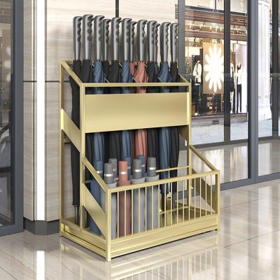 Large Capacity Commercial Metal Umbrella HolderSchool Office Hotel Corridor Entrance Umbrella OrganizerLarge-capacity Standing Umbrella Standumbrella Stand Indoor EntrywayMetal Umbrella Holder(Gold