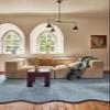 RUG BARN Hand-Tufted Wool Area Rug - 8x11 Ft, Solid Soft Blue Rug with Luxurious Scalloped Edges, Soft Plush Handmade Wool Carpet for Hallway, Living Room, Bedroom, Nursery & Modern Home Decor view 2