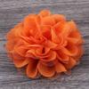 10Pcs 4.7" Big Fluffy Chiffon Mesh Lace Flowers for Hair Accessories Artificial Fabric Flowers for Headbands (10Pcs Blue) view 2