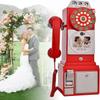 Video Audio Guest Book Phone 32/64gb, Video Audio Guest Book Alternatives with Lens Recording,1080p Retro Classic Video Audio Wedding Phone for Wedding Bridal Shower, Birthday, Graduations,32GB-Black view 1