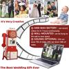 Video Audio Guest Book Phone 32/64gb, Video Audio Guest Book Alternatives with Lens Recording,1080p Retro Classic Video Audio Wedding Phone for Wedding Bridal Shower, Birthday, Graduations,32GB-Black view 2