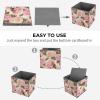 TESBNDDJ Oxford Fabric Storage Boxes Foldable Organizers for Clothes/Shoes/Toys, Collapsible Fabric Bins, Beauty Roses Printing Storage Box Multi-Use Closet & Cabinet Organization view 4
