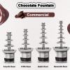4/5/6/7 Tiers Commercial Chocolate Fountain Machine, Electric Chocolate Fountain Machine, with Digital Panel, Constant Temperature Adjustment, for Kids Birthday Party Buffet Bar Station view 2