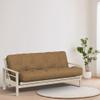 Loosh Home | 10" Twin Size Futon Sofa Bed Memory Foam Mattress - USA Made, Pecan Velvet Chenille, Frame Not Included view 1