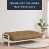 Loosh Home | 10" Twin Size Futon Sofa Bed Memory Foam Mattress - USA Made, Pecan Velvet Chenille, Frame Not Included view 2