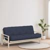 Loosh Home | 8" Twin Size Futon Sofa Bed Pocket Coil Foam Mattress - USA Made, Navy Velvet Chenille, Frame Not Included view 1