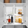 2 Pcs Lazy Susan Shelf Liners, Non-Slip PVC 26 in Kitchen Liner for Cabinets, Drawers, Sink, and Refrigerator Storage view 3
