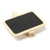 50Pcs Small Clip On Chalkboard Signs for Memos Notes Food Label Small Wood Message Board with Labels Clips for Wedding view 4