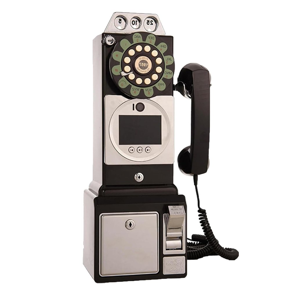 ZIXIAOS Video Audio Guest Book Wedding Phone with 32/64gb Storage, Record Customized Video Audio Messages, Video Audio Phone Guest Book, for a Variety of Memorable Party,64GB-Black