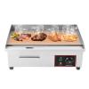 22" Electric Countertop Flat Top Griddle, 110V 1600W Stainless Steel Electric Griddle 122-572 Adjustable Temp Commercial Electric Griddle for Home Restaurant Commercial view 1