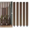 1/2/5Pack Wall Partition Room Divider Floor to Ceiling Wooden Slats, 3ft/4ft/5ft/6ft/7ft/8ft Tall - Privacy Screen, Living Room Simple Modern Entrance Restaurant Office Decor Column(5 pcs,170cm/67in/5 view 1