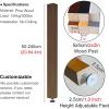 1/2/5Pack Wall Partition Room Divider Floor to Ceiling Wooden Slats, 3ft/4ft/5ft/6ft/7ft/8ft Tall - Privacy Screen, Living Room Simple Modern Entrance Restaurant Office Decor Column(5 pcs,170cm/67in/5 view 2