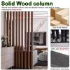 1/2/5Pack Wall Partition Room Divider Floor to Ceiling Wooden Slats, 3ft/4ft/5ft/6ft/7ft/8ft Tall - Privacy Screen, Living Room Simple Modern Entrance Restaurant Office Decor Column(5 pcs,170cm/67in/5 view 4