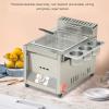 Deep Fat Fryer, Stainless Steel LPG Fat Fryer with Removable Basket, Freestanding Temperature Control, Natural Gas Single Tank, Includes Lid view 3