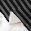 100% Nature Cotton Black Grey Stripes Duvet Cover Queen Size 3 Pcs Modern Simple Style Striped Bedding Set Room Decor Gifts Minimalism Theme Comforter Cover,Comforter Not Included view 4