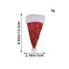 TOPPERFUN 5pcs Mini Christmas Hat Cutlery Cap Decor Cloth Xmas view 2