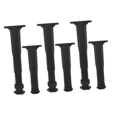 CHILDWEET 6pcs Adjustable Height Center Support Leg for Bed Frame Plastic Furniture Support Feet Versatile Height for Enhanced Stability