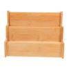 FELTECHELECTR Countertop Spice Rack Bamboo Kitchen Shelf Organizer Seasoning Holder for Pantry Storage view 1