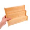 FELTECHELECTR Countertop Spice Rack Bamboo Kitchen Shelf Organizer Seasoning Holder for Pantry Storage view 3