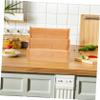 FELTECHELECTR Countertop Spice Rack Bamboo Kitchen Shelf Organizer Seasoning Holder for Pantry Storage view 4