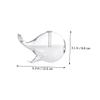Whale Glass Oil Lamp Xmas 2pcs Desktop Decor for Home Restaurant view 2