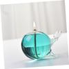 Whale Glass Oil Lamp Xmas 2pcs Desktop Decor for Home Restaurant view 3