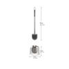 Compact Geometric Transparently Toilet Brush Holder Set Stainless Steel Handle Toilet Brush Floor Standing Plastic Brush Toilet Brush Bathroom Accessories view 2