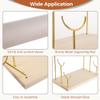 byepica 3-Tier Detachable Bracelet Stand with Velvet Finish, Wooden Base Jewelry Organizer for Bangles, Watches, Necklaces view 3