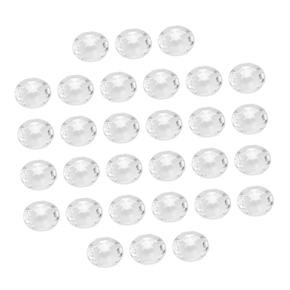 TEHAUX 2000pcs Clear White Acrylic Pointed Bottom Fake Diamonds for Elegant Vase Fillers Wedding Party Decorations Table Centerpieces Nail Art and Home Crafts Multifunctional Decorative