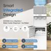 ICEVOKE 3-in-1 Top-Loading Water Dispenser with Ice Maker, Hot and Cold Water Cooler for 3 or 5 Gallon Bottle, Includes Child Safety Lock & Nightlight, Water and Ice Dispenser for Home, Office, White view 2