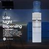 ICEVOKE 3-in-1 Top-Loading Water Dispenser with Ice Maker, Hot and Cold Water Cooler for 3 or 5 Gallon Bottle, Includes Child Safety Lock & Nightlight, Water and Ice Dispenser for Home, Office, White view 4
