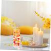 PRETYZOOM Thanksgiving Pumpkin and Maple Leaf Vase Filler Candle and Home Decor Unique Floating Centerpiece for Fall Celebrations and Holiday Parties view 4
