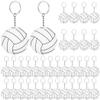 byepica 36 Pcs Volleyball Keychains, Double-Sided Acrylic Designs, Fun Sports Party Favors, Volleyball Team Gifts, Small School Rewards, Ideal For Party Bags view 2