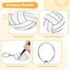 byepica 36 Pcs Volleyball Keychains, Double-Sided Acrylic Designs, Fun Sports Party Favors, Volleyball Team Gifts, Small School Rewards, Ideal For Party Bags view 3