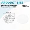 PATIKIL 27mm/1.06" Foam Lid Liner, 160Pcs Adhesive Round PS Pressure Sensitive Seals, Cap Liners Resistant Tamper for Plastic Glass Jar Bottle Cap Canning Vials Seals view 2