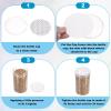 PATIKIL 27mm/1.06" Foam Lid Liner, 160Pcs Adhesive Round PS Pressure Sensitive Seals, Cap Liners Resistant Tamper for Plastic Glass Jar Bottle Cap Canning Vials Seals view 4