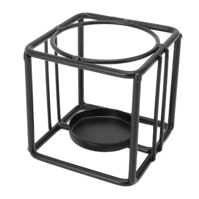 Elegant Iron Tea Light Candle Holder with Hollow Design for Home & Bedroom Decor Metal Tealight Stand Enhances Ambiance