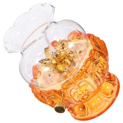 Ciieeo Retro Gradient Glass Kerosene Lamp Vintage Oil Night Lamp for Indoor Decor Emergency Use