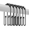 Resze Metal Shower Curtain Hooks,Shower Hooks for Shower Curtain and Liner view 1