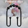 Resze Metal Shower Curtain Hooks,Shower Hooks for Shower Curtain and Liner view 2