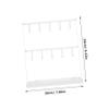 LRXIYODE 2 Tier Jewelry Hanger with Hanging Hooks for Desk Storage Rack view 2
