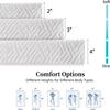 SIEMOUR 3 inch Memory Foam Mattress Topper Twin XL Bed, Gel Infused Memory Foam Mattress Pad with Cover for Back Pain Relief, 38x80 Inches view 2