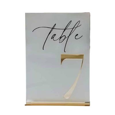 DJJSDMY Table Numbers Frosted Gold Table Numbers - Wedding Decoration- Wedding Signage(Table 1-10)