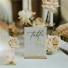 DJJSDMY Table Numbers Frosted Gold Table Numbers - Wedding Decoration- Wedding Signage(Table 1-10) view 4