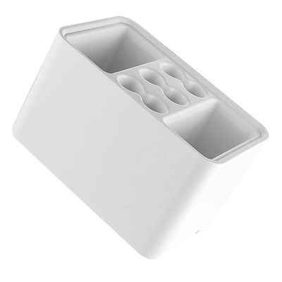 GRIRIW Umbrella Stand Holder White Plastic with Removable Drip Tray