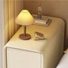 Gilubfckin Modern Nightstand, Simplicity Side Table, Small Bedside Table, Bedside Cabinet, Leather Nightstand, 2 Drawer Nightstand for Small Spaces in Bedroom, Living Room, Office, Study view 3