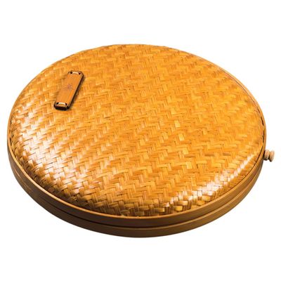 Bamboo Weave Tea Accessory for Home Office Storage Box