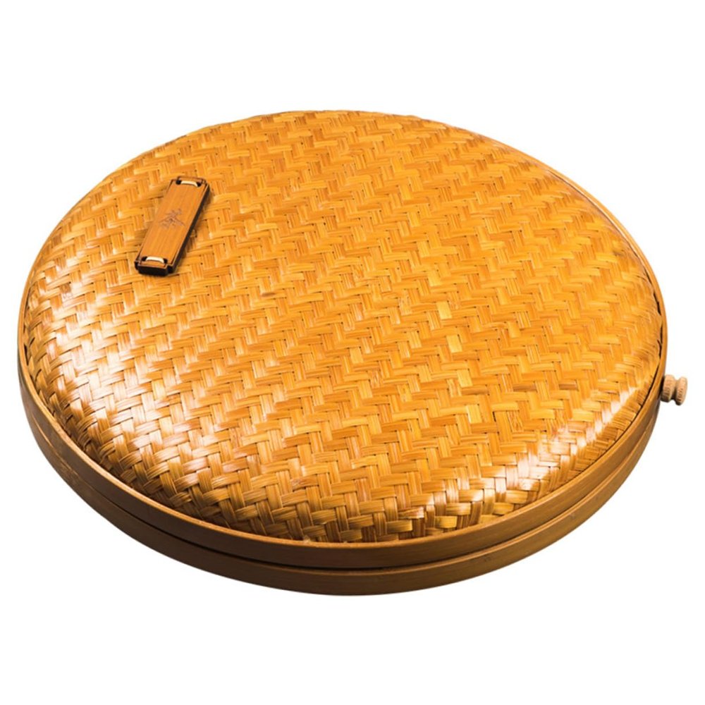 Bamboo Weave Tea Accessory for Home Office Storage Box